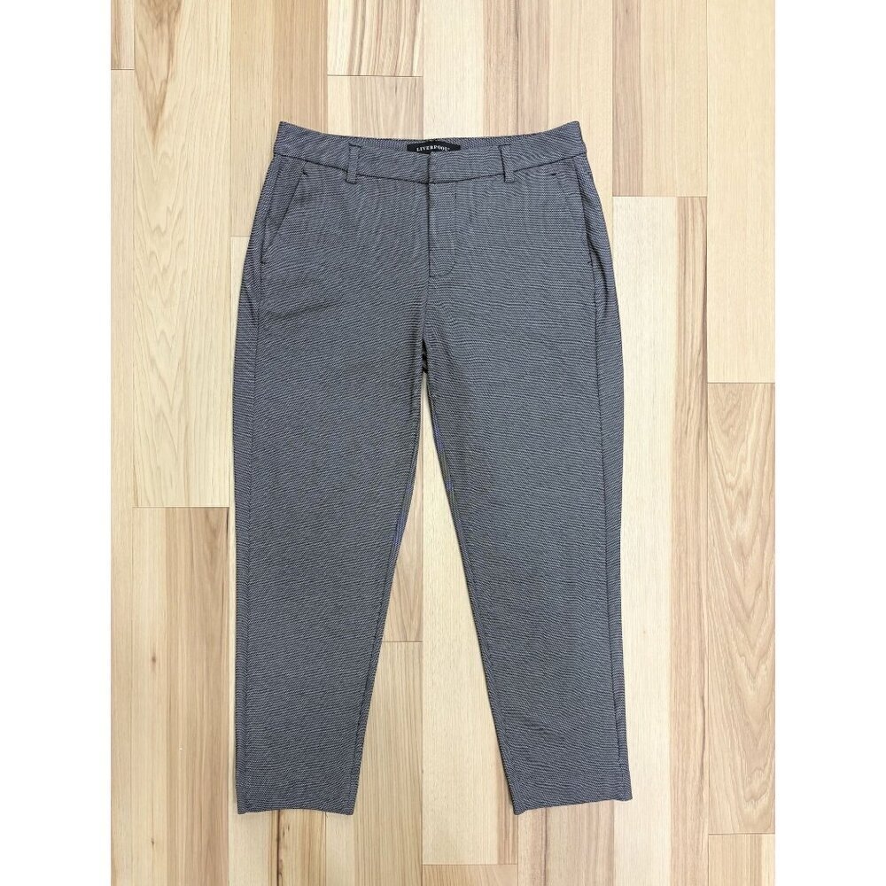 Liverpool Gray Birdseye Ankle Dress Pants 8